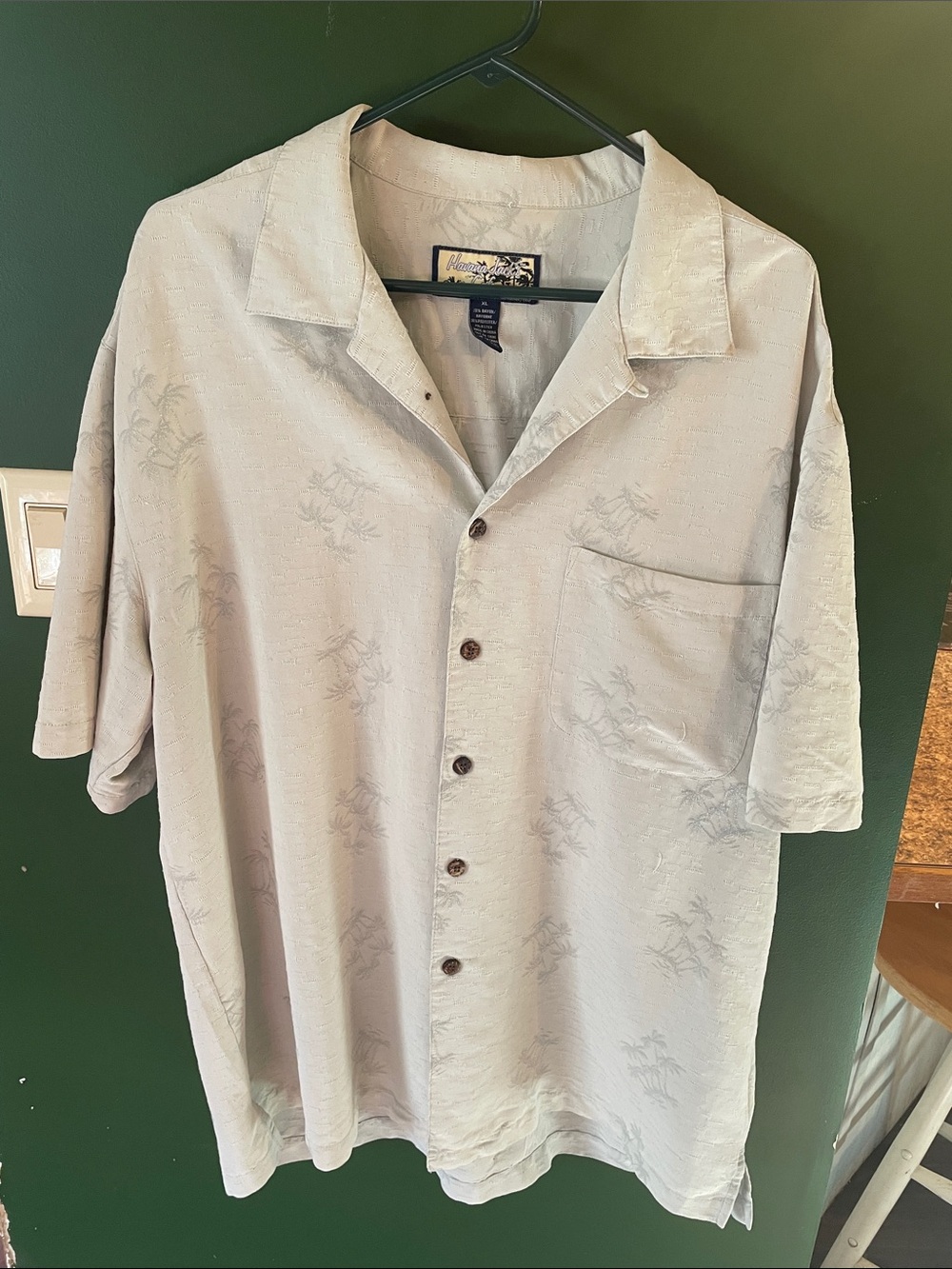Havana Jack’s Cafe Hawaii Camp Shirt Off White Size Xl